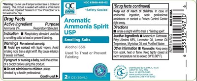 Label (L007392066 Qc Ammonia Spirit)